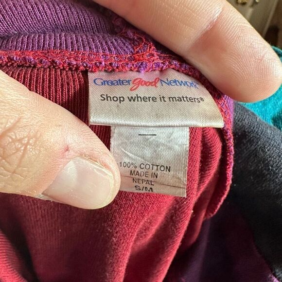 Greater Good Network rainbow vintage Y2K boho hippy jacket - Picture 4 of 4